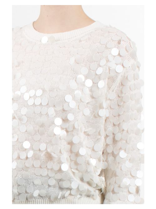 Maglia con paillettes VICOLO | 77003DNATURALE
